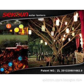Outdoor Camping High Brightness LED Nylon Solar Lantern Wit